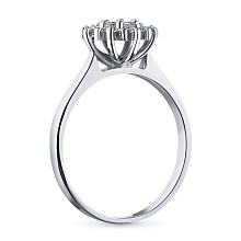 Кольцо из белого золота с бриллиантами (изготовление)