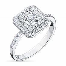 Кольцо из белого золота с бриллиантами (изготовление)