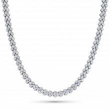 Колье из белого золота с бриллиантами (изготовление)