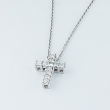 Подвеска из белого золота с бриллиантами (изготовление)