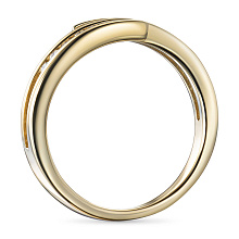 Кольцо из желтого золота c бриллиантами