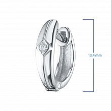 Серьги из серебра (изготовление) с бриллиантами