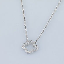 Колье из белого золота с бриллиантами (изготовление)