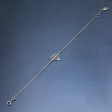 Браслет из серебра (изготовление) с бриллиантом