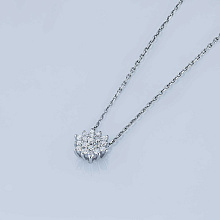 Подвеска из белого золота с бриллиантами (изготовление)