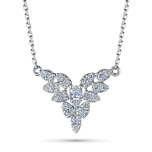 Колье из серебра c бриллиантами