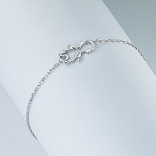 Браслет из серебра с бриллиантом (изготовление)