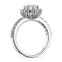 Кольцо из белого золота c бриллиантами