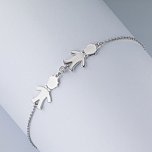 Браслет из белого золота с бриллиантами (изготовление)