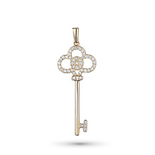 Подвеска из желтого золота (изготовление) с бриллиантами