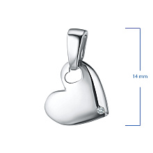 Подвеска из серебра (изготовление) с бриллиантом