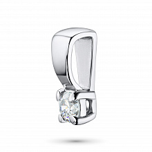 Подвеска из белого золота с бриллиантом (изготовление)