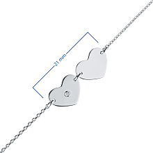 Браслет из белого золота (изготовление) с бриллиантом