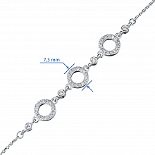 Браслет из белого золота с бриллиантами (изготовление)