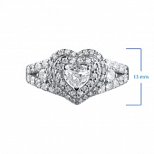 Кольцо из белого золота с бриллиантами (изготовление)