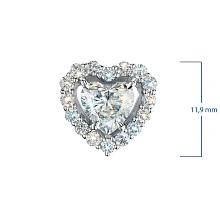 Подвеска из белого золота c бриллиантами