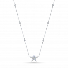 Колье из белого золота с бриллиантами (изготовление)