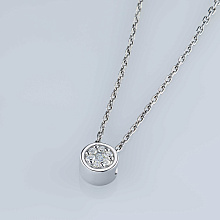 Подвеска из серебра c бриллиантами