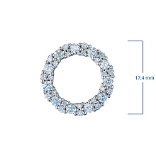 Подвеска из серебра c бриллиантами