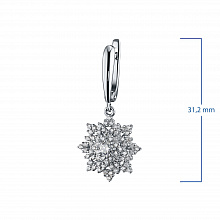 Серьги из белого золота с бриллиантами (изготовление)