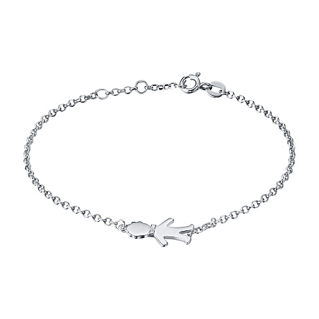 Браслет из серебра с бриллиантом