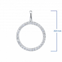 Подвеска из белого золота с бриллиантами (изготовление)