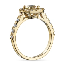 Кольцо из желтого золота c бриллиантами