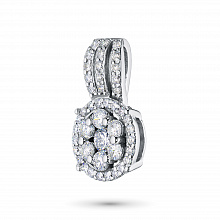 Подвеска из белого золота с бриллиантом (изготовление)