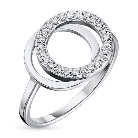 Кольцо из белого золота