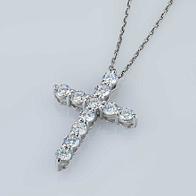 Подвеска из белого золота (изготовление) с бриллиантом