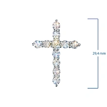 Подвеска из белого золота c бриллиантами