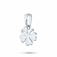 Подвеска из белого золота с бриллиантом (изготовление)