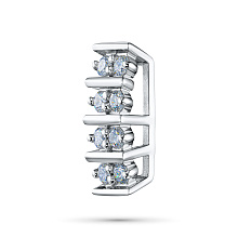 Классическая подвеска из белого золота c бриллиантами