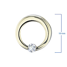 Подвеска из желтого золота с бриллиантом (изготовление)