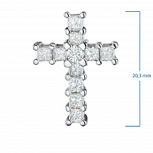 Подвеска из белого золота с бриллиантами (изготовление)