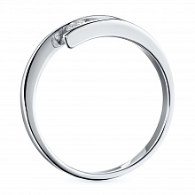 Кольцо из белого золота с бриллиантом (изготовление)