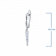 Серьги из белого золота с бриллиантами (изготовление)