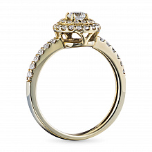 Кольцо из желтого золота с бриллиантами (изготовление)