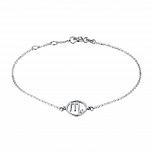 Браслет из серебра с бриллиантом (изготовление)