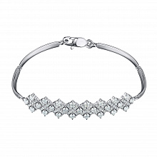 Браслет из белого золота с бриллиантами (изготовление)