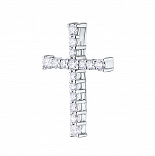 Подвеска из белого золота с бриллиантами (изготовление)