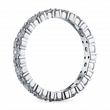 Кольцо из белого золота с бриллиантами (изготовление)