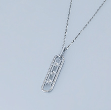 Подвеска из белого золота с бриллиантами (изготовление)