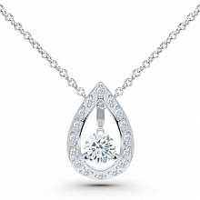 Подвеска из белого золота с бриллиантами (изготовление)