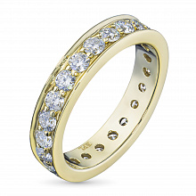 Кольцо из желтого золота с бриллиантами (изготовление)