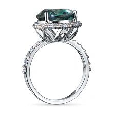 Кольцо из белого золота c бриллиантами