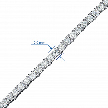 Браслет из белого золота с бриллиантами (изготовление)