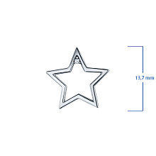 Подвеска из серебра с бриллиантом