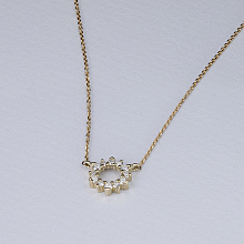 Колье из желтого золота с бриллиантами (изготовление)