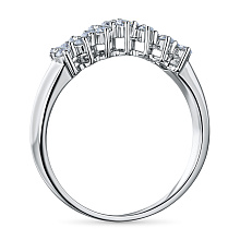 Кольцо из серебра c бриллиантами